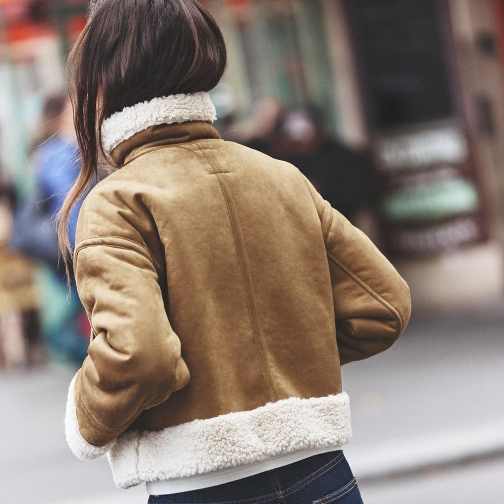 Zara double faced centre zippered jacket - Picture 2 of 6